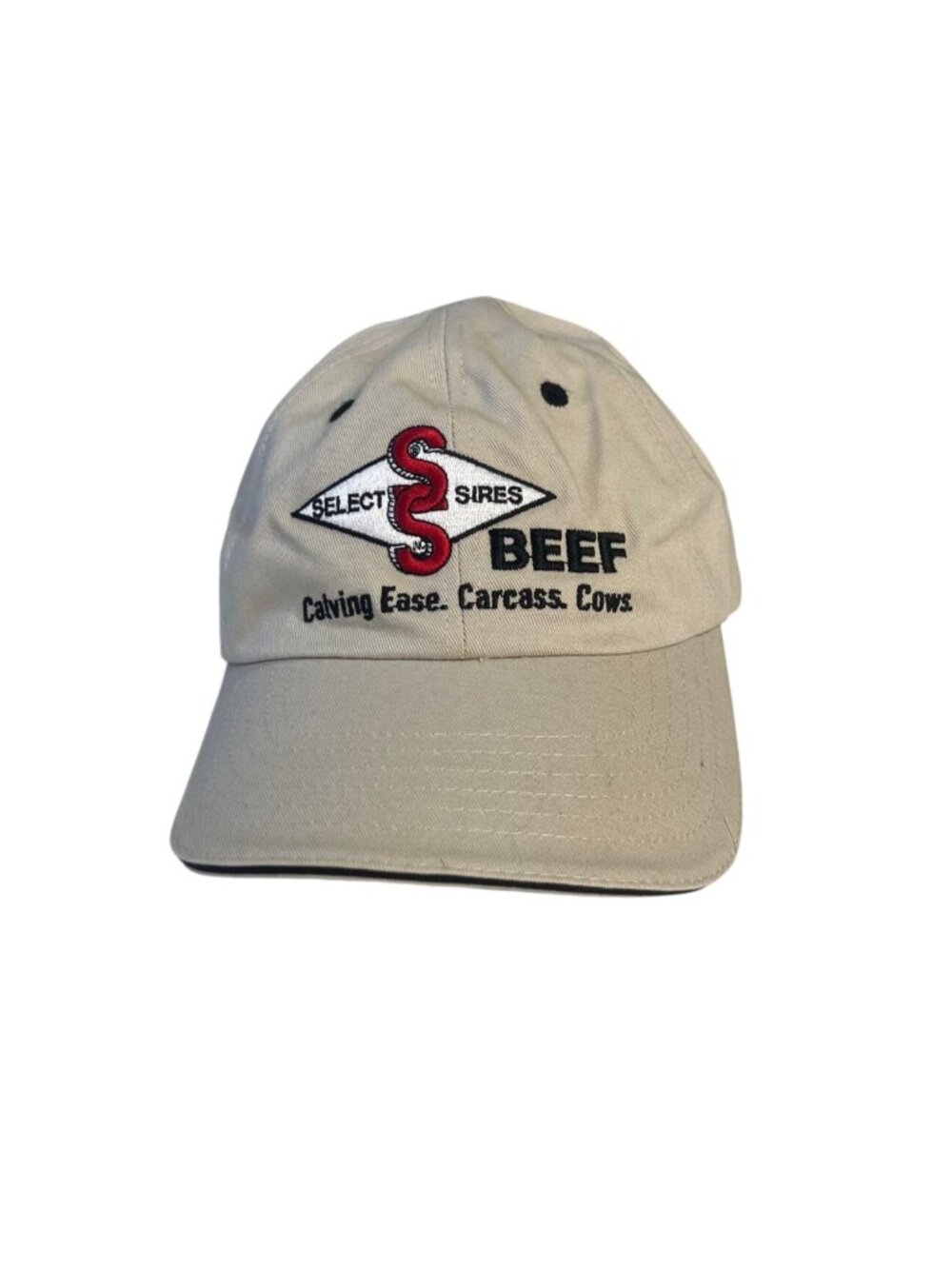 Select Sires Beef Embroidered Cap Hat Adjustable Tan K-Products